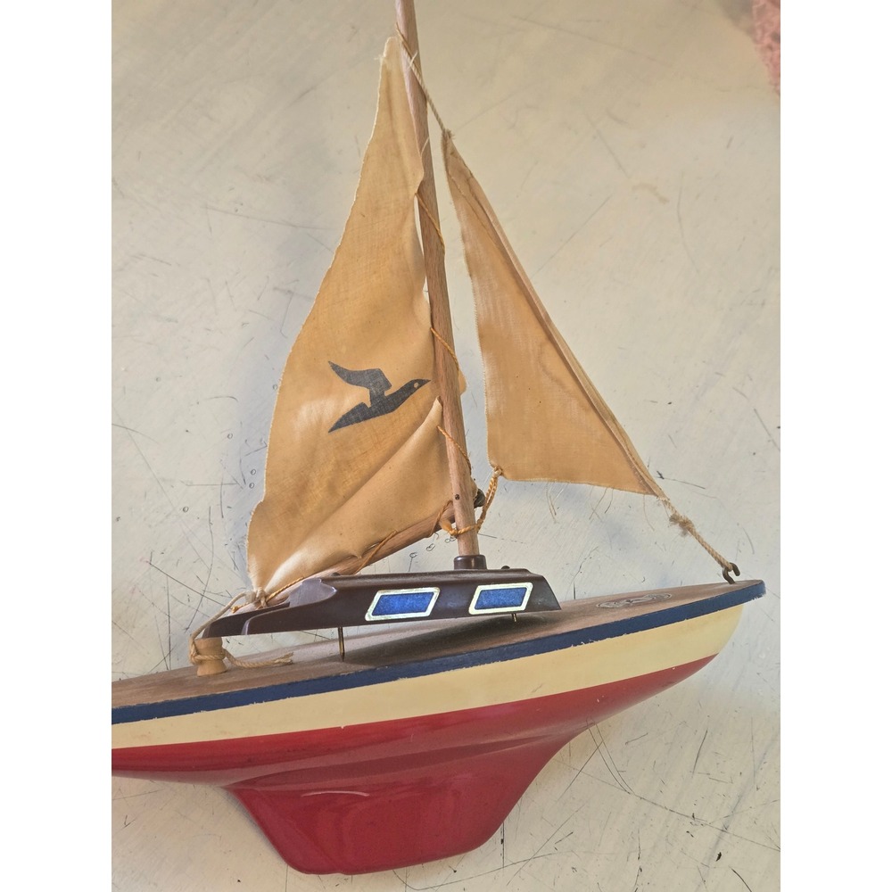 Seifert-Boot Gunther Floatable Model Sail Boat "Giggi" Germany Vintage READ